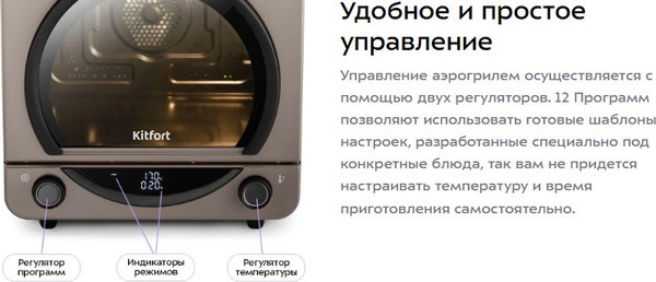 Аэрогриль Kitfort КТ-8152- фото4