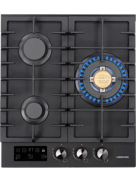 Газовая варочная панель Hiberg VM 4235 B- фото2