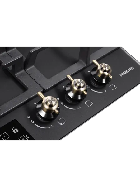 Газовая варочная панель Hiberg VM 4235 B- фото9