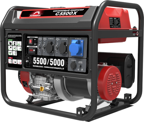 Бензиновый генератор SUNREKA G5500X- фото2