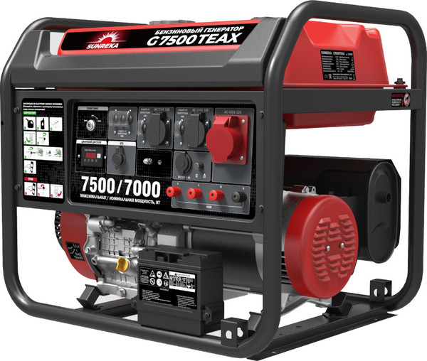 Бензиновый генератор SUNREKA G7500TEAX- фото2