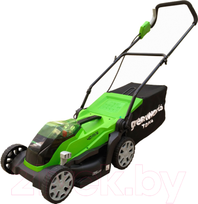 Газонокосилка электрическая Greenworks G40LM35K4- фото