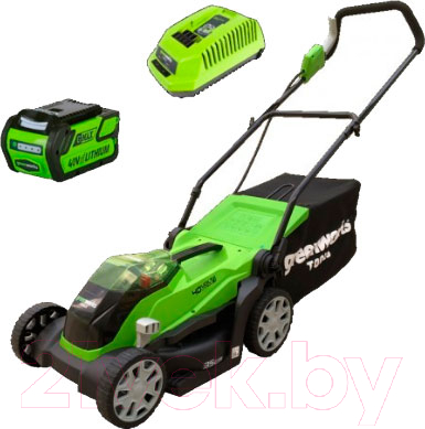 Газонокосилка электрическая Greenworks G40LM35K4- фото2