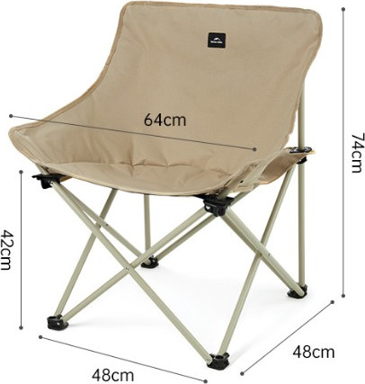 Стул складной Naturehike Stellaluna T01 48х48х74см / CNH23JU13002-BL- фото7