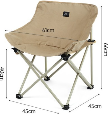 Стул складной Naturehike Stellaluna T01 45х45х66см / CNH23JU13002-KHM- фото9