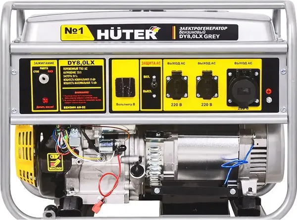 Бензиновый генератор Huter DY8.0LX- фото2