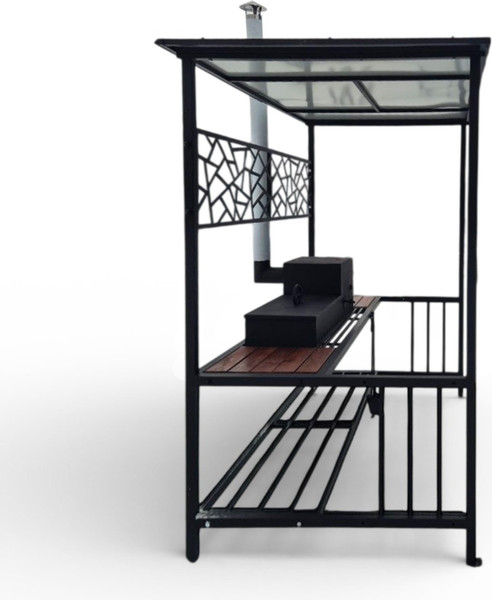 Мангал-беседка СтальСнабДизайн Grill Box с навесом и печью- фото3