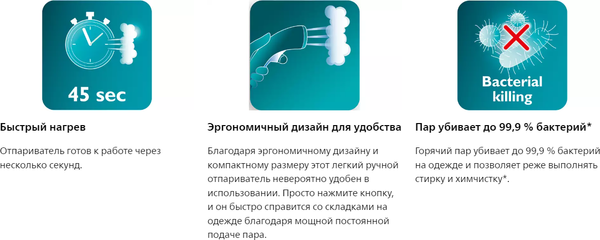 Отпариватель Philips GC332/67- фото8