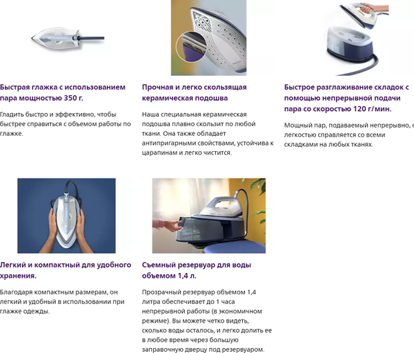 Утюг с парогенератором Philips PSG3000/20- фото7