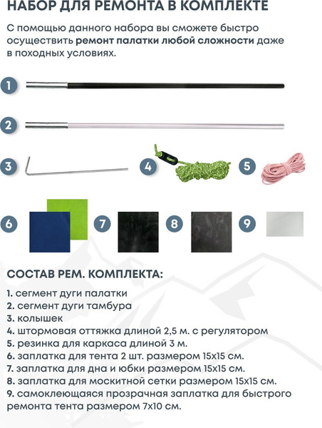 Палатка RSP Outdoor Krewl 4 / T-KRE-4-B- фото10