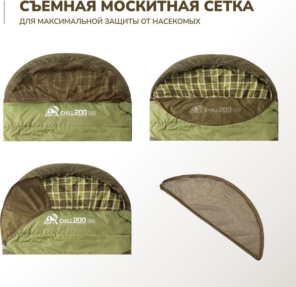 Спальный мешок RSP Outdoor Chill 200 Big / SB-СH-200-BIG-OLGN-L- фото6