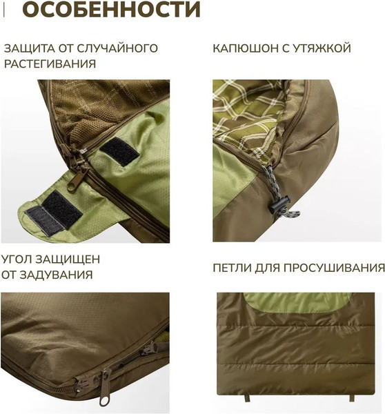 Спальный мешок RSP Outdoor Chill 300 Big / SB-СH-300-BIG-OLGN-L- фото6