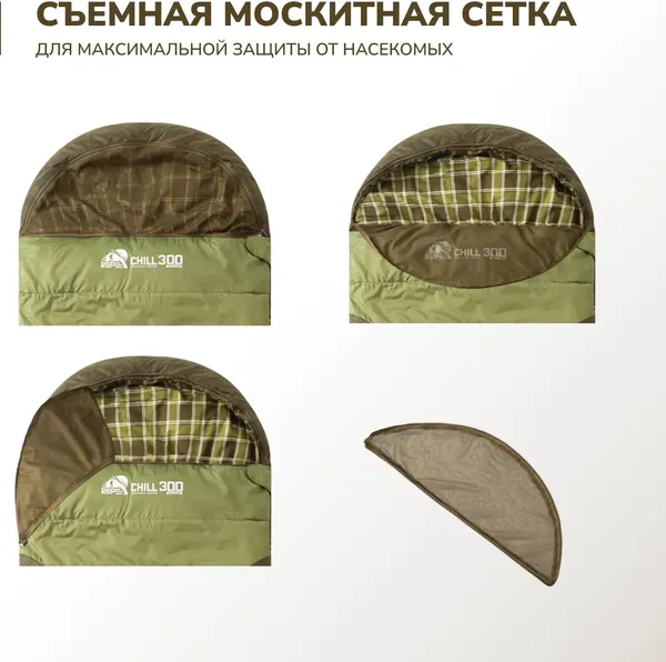 Спальный мешок RSP Outdoor Chill 300 / SB-СH-300-OLGN-L- фото6