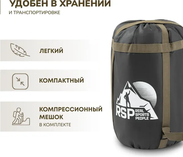 Спальный мешок RSP Outdoor Chill 300 / SB-СH-300-OLGN-L- фото9