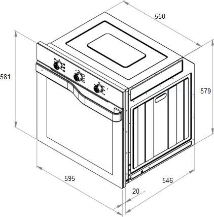 Электрический духовой шкаф Schtoff Decor 1200- фото3