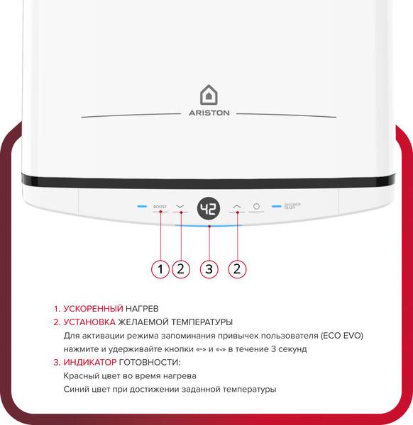 Накопительный водонагреватель Ariston Velis Tech Abse Dry 100- фото3