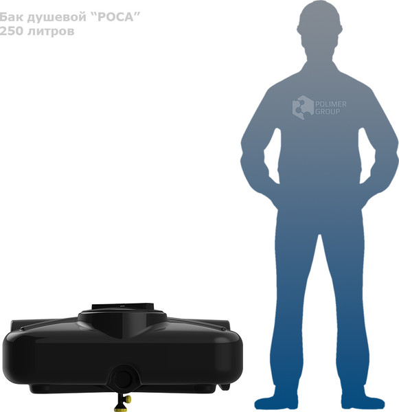 Бак для дачного душа Polimer-Group Роса DRS250S112- фото9