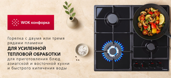 Газовая варочная панель Hansa BHKS671830- фото6