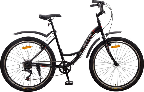 Велосипед DeltA Fiesta / FIESTA26.17.BK-RD- фото