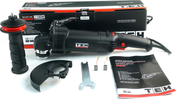 Угловая шлифовальная машина TEH TG12511VPL- фото8