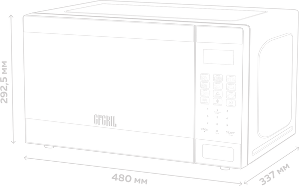 Микроволновая печь GFGRIL GF-MWO232- фото5