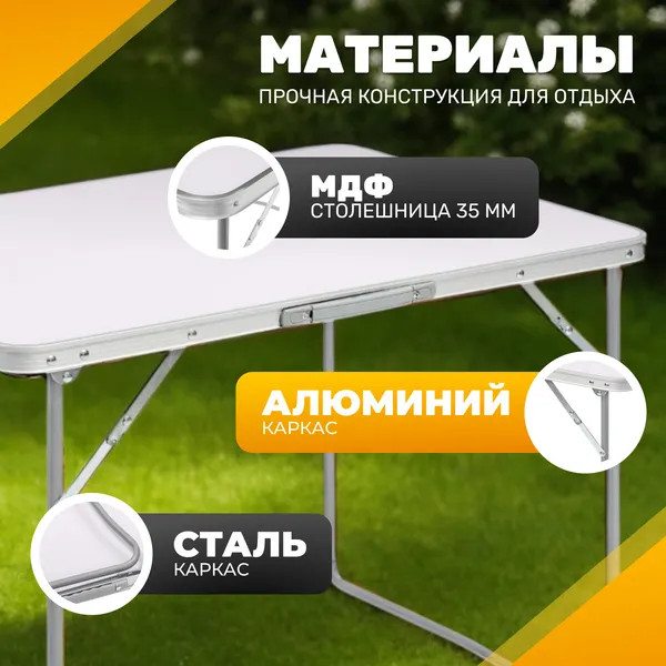 Комплект складной мебели Sundays Стол ZC-CT004 + Кресло Coyote TOS KB-L 39x39x65- фото3