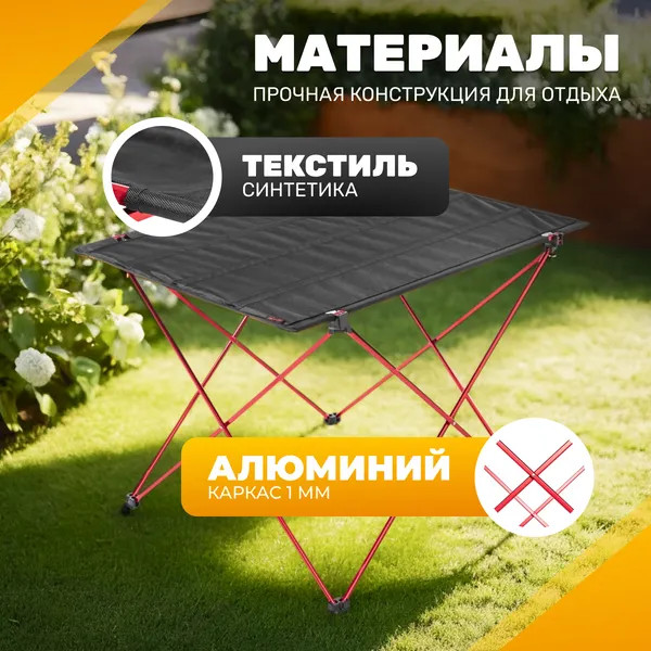 Комплект складной мебели Sundays Стол ZC-CT005 + Кресло Coyote TOS KB-L 39x39x65- фото