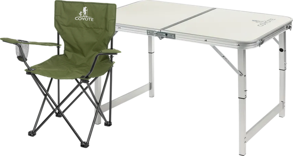Комплект складной мебели Coyote Стол HYT003 50x80см + Кресло HYA016S- фото