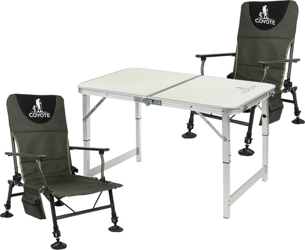 Комплект складной мебели Coyote Стол HYT003 50x80см + Кресло TOS02- фото