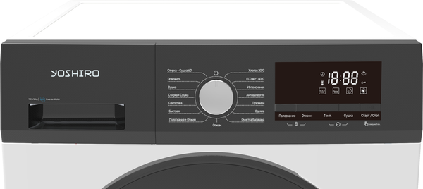 Стирально-сушильная машина встраиваемая YOSHIRO YWD-F106B11- фото5