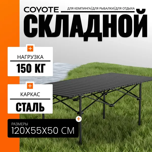 Комплект складной мебели Coyote Стол HYK CZ-120 120x55x50 + Стул HYL003S- фото2