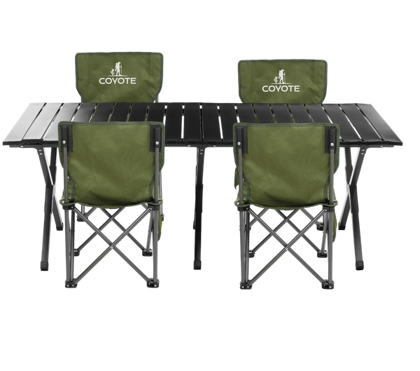 Комплект складной мебели Coyote Стол HYK XZ-120 119.2x59.5x41 + Стул HYL003S- фото