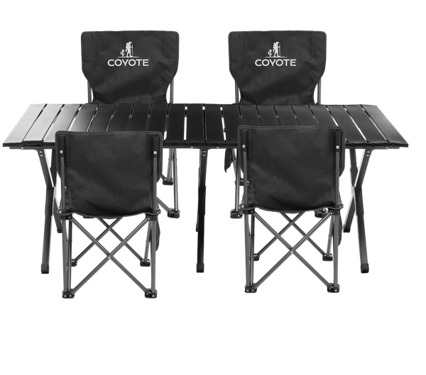 Комплект складной мебели Coyote Стол HYK XZ-120 119.2x59.5x41 + Стул HYL003S- фото