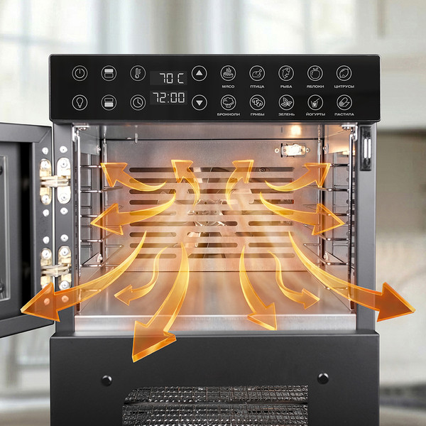 Сушильный шкаф для овощей и фруктов Meyvel MDH20-1S2- фото6