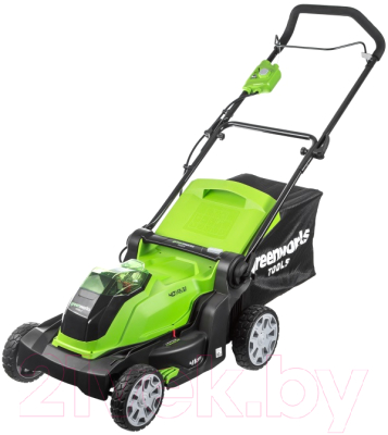 Газонокосилка электрическая Greenworks G40LM41K4- фото