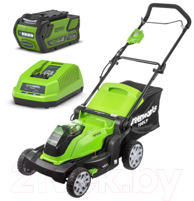 Газонокосилка электрическая Greenworks G40LM41K4- фото2
