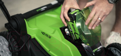 Газонокосилка электрическая Greenworks G40LM41K4- фото8