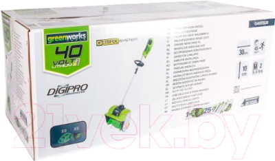 Снегоуборщик аккумуляторный Greenworks GD40SSK2 40V / 2600807UA- фото8