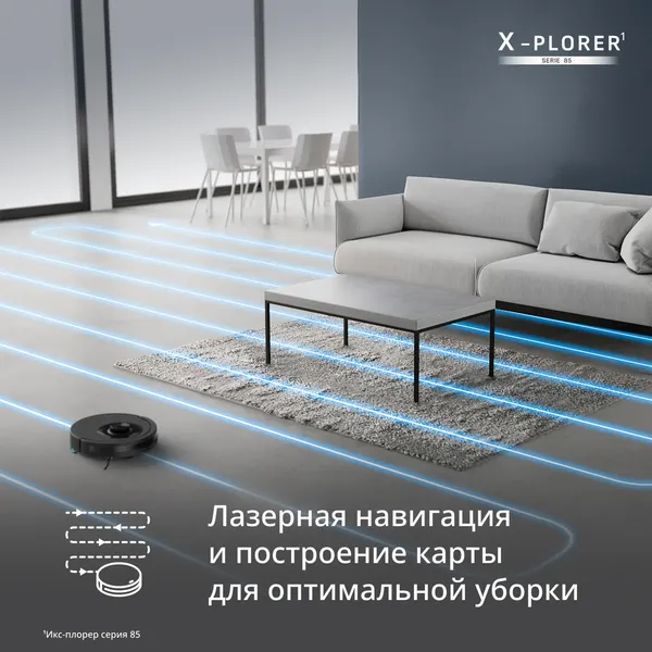 Робот-пылесос Tefal X-plorer Serie 85 RG87C5WH- фото4