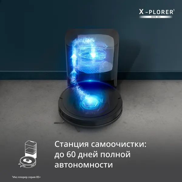 Робот-пылесос Tefal X-plorer Serie 85+ RG87D5WH- фото4