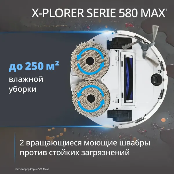 Робот-пылесос Tefal X-plorer Serie 580 RG9547E0- фото4