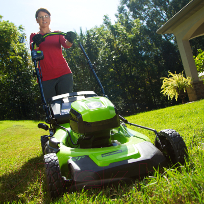 Газонокосилка электрическая Greenworks GD60LM46HP- фото10