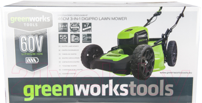 Газонокосилка электрическая Greenworks GD60LM46HP- фото9
