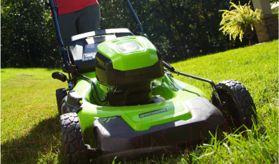 Газонокосилка электрическая Greenworks GD60LM46HPK4- фото9