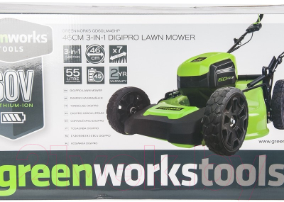 Газонокосилка электрическая Greenworks GD60LM46SP- фото5