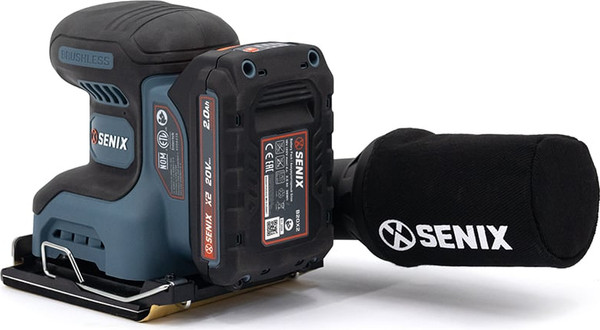 Вибрационная шлифовальная машина Senix X2 20В / PSX2-M2-EU- фото10