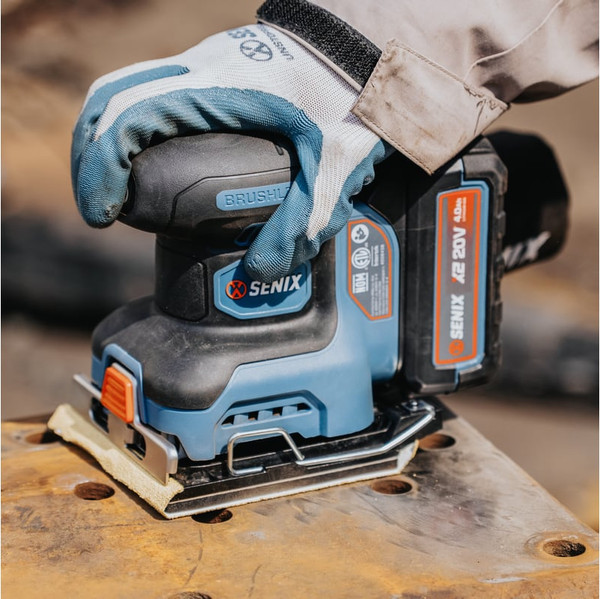 Вибрационная шлифовальная машина Senix X2 20В / PSX2-M2-EU- фото5