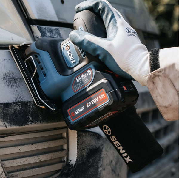 Вибрационная шлифовальная машина Senix X2 20В / PSX2-M2-EU- фото6