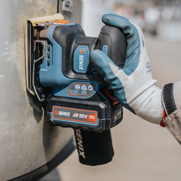 Вибрационная шлифовальная машина Senix X2 20В / PSX2-M2-EU- фото7