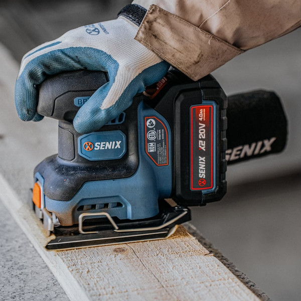 Вибрационная шлифовальная машина Senix X2 20В / PSX2-M2-EU- фото8
